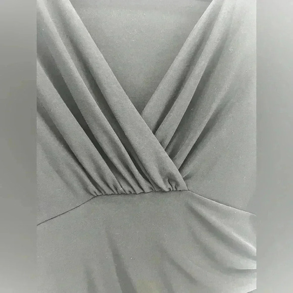 Lauren Ralph Lauren Little black dress v-neck stretchy comfortable shoulder pads - Picture 11 of 12